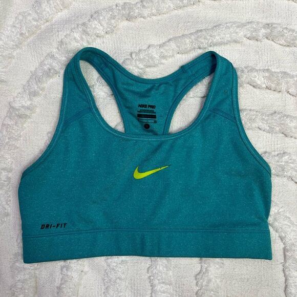 Nike Pro teal sports bra Small - Picture 1 of 4